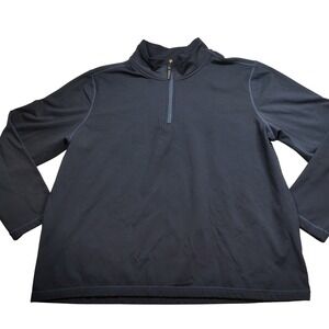 32 Degrees Heat Mens Quarter Zip Pullover Navy Blue XXL Long Sleeve Athletic